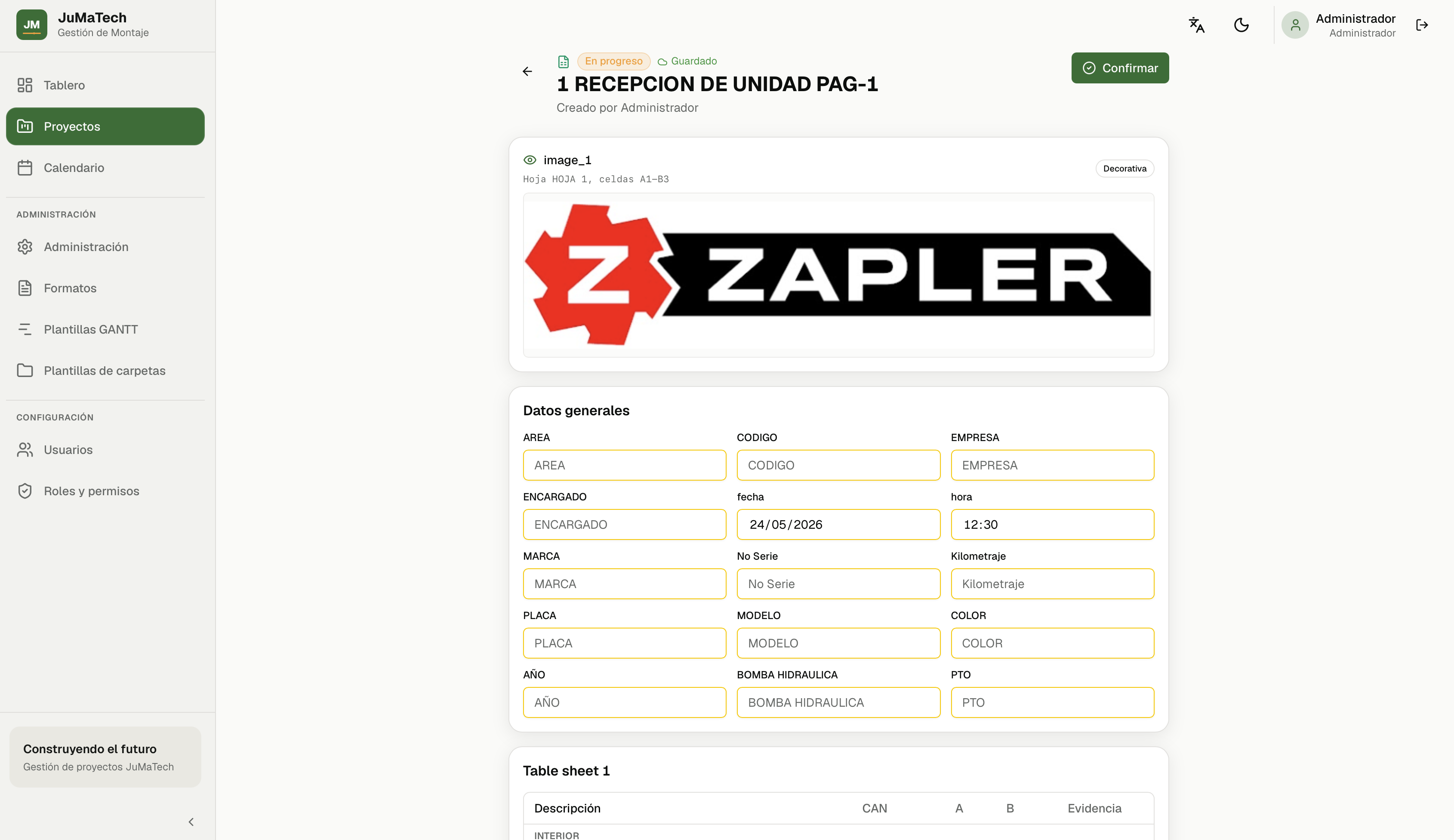 Formatos por proceso